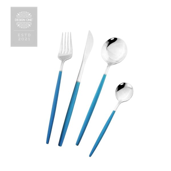 Chloe blue and Silver