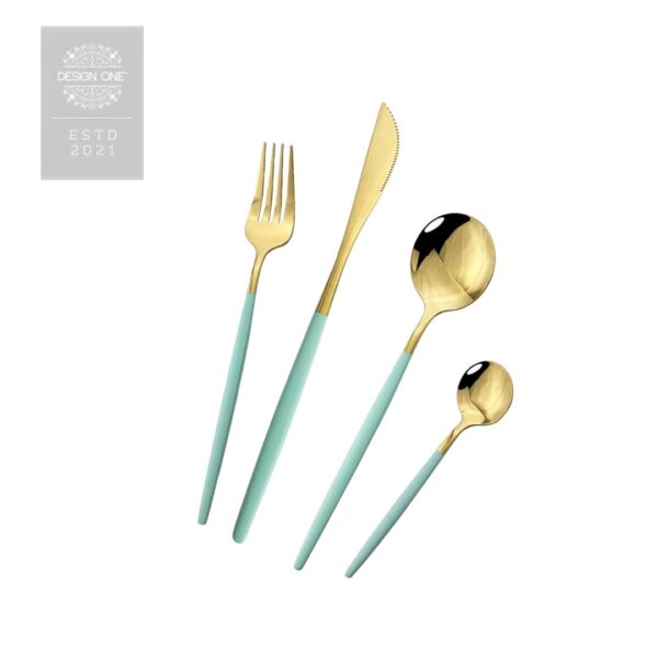 Chloe mint green and gold