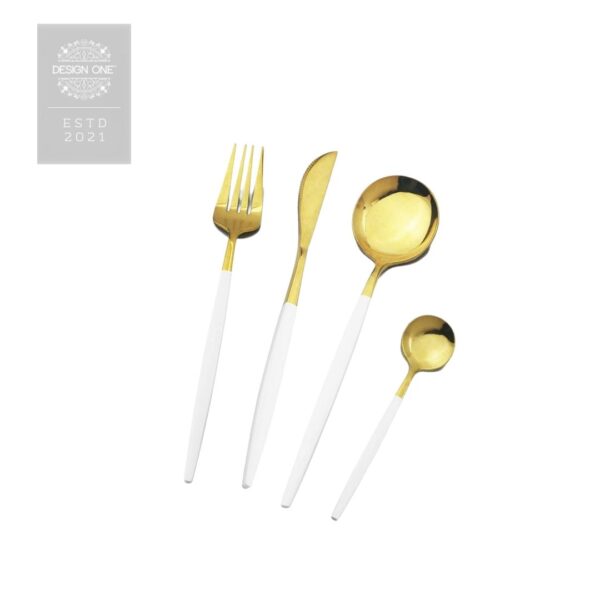 Chloe white and gold