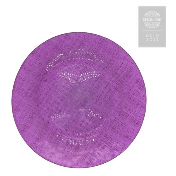 Pink Glass Charger