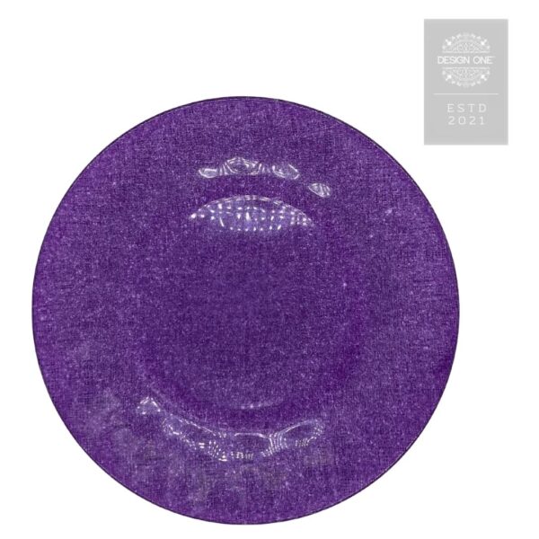 Purple Glass Charger