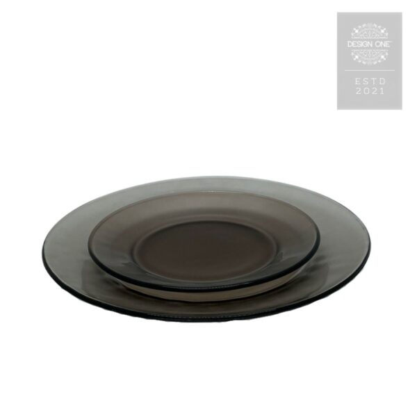 Gray Glass Chine set