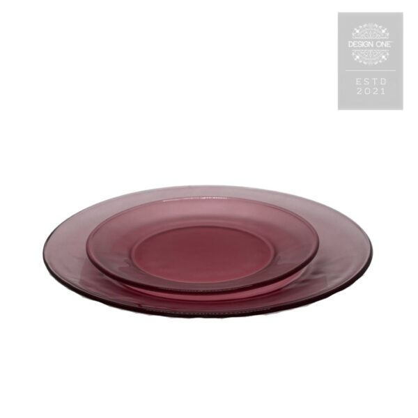 Pink Glass Chine set