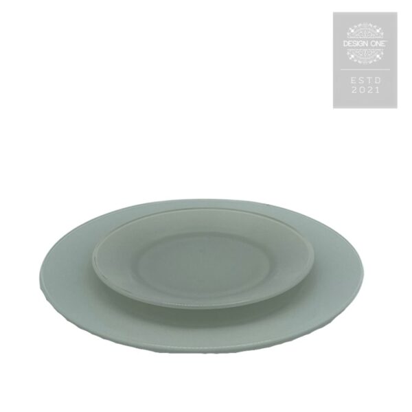 White Glass Chine set