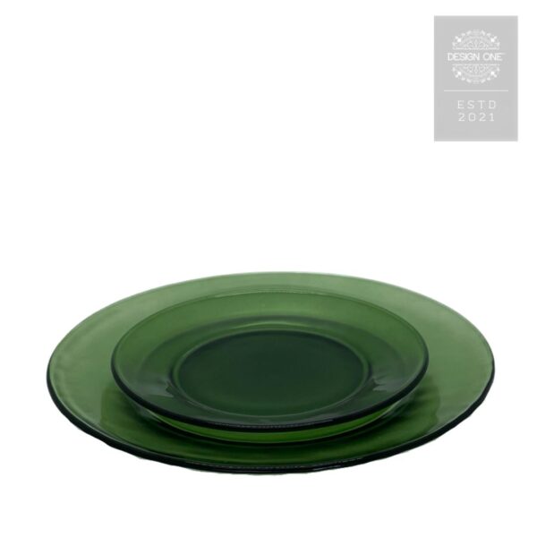 Green Glass Chine set